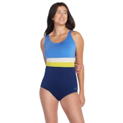 Banded Colorblock One Piece