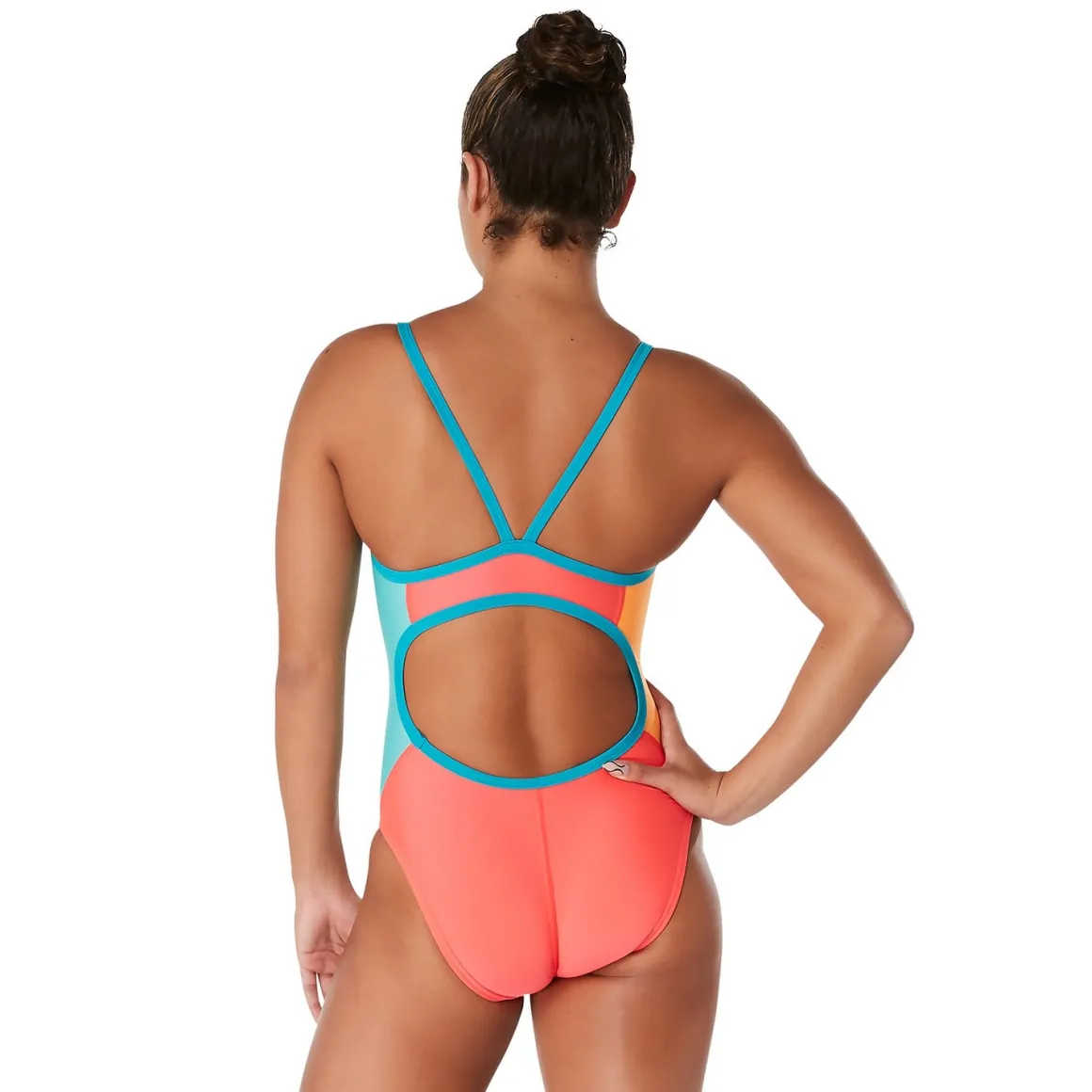 Colorblock Propel Back One Piece