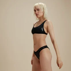 Flu3nte Foil Convertible Strap Solid Bikini Top