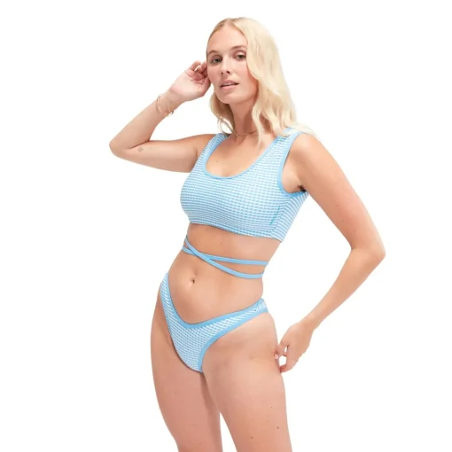 Flu3nte Gingham Crop Top