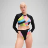 Flu3nte Print Block Hi Waist bottom