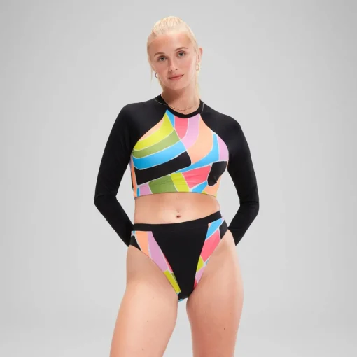 Flu3nte Print Block Hi Waist bottom