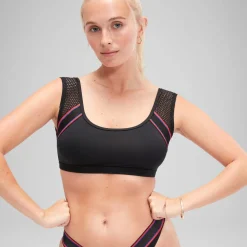 Flu3nte Solid Crop Mesh Top