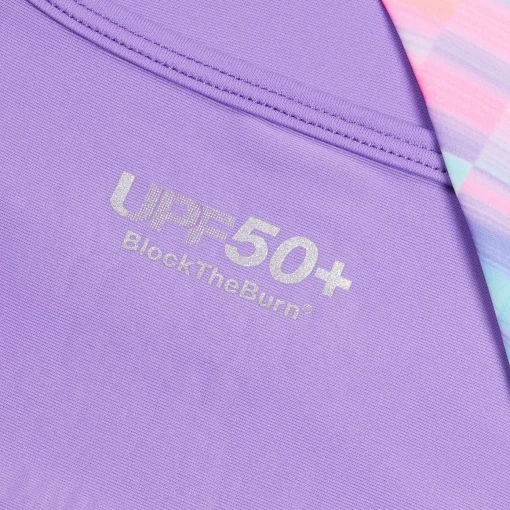 Long Sleeve Printed Splice Rashguard