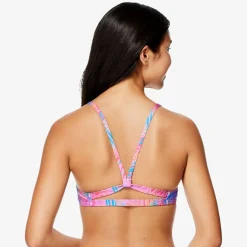 Print Strappy Bikini Top