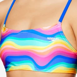 Print Strappy Bikini Top