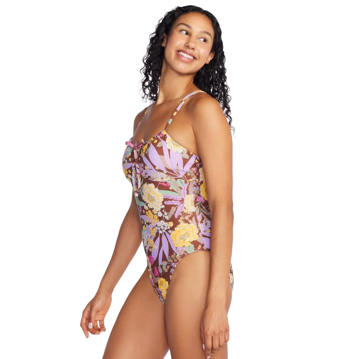 Printed Bandeau One Piece