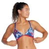 Printed Crossback Tri Top