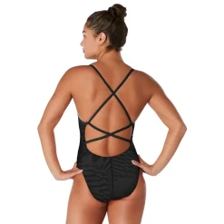 Printed Dbl X Back One Piece