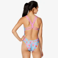 Printed Double Strap One Piece