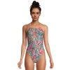 Printed Fixed Back One Piece