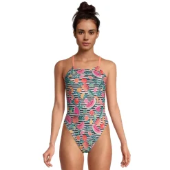 Printed Fixed Back One Piece