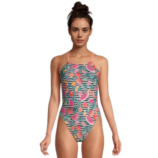 Printed Fixed Back One Piece