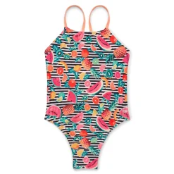 Printed Fixed Back One Piece
