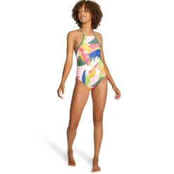 Printed High Neck One Piece