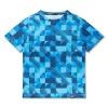 Printed Short Sleeve Swim Shirt