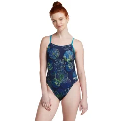 Printed T-Back One Piece