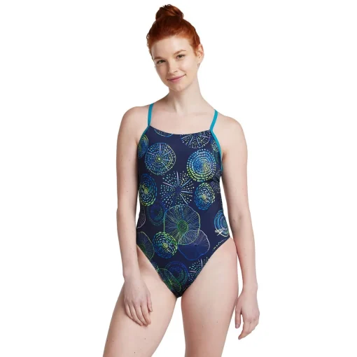 Printed T-Back One Piece