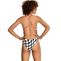Printed T-Back One Piece
