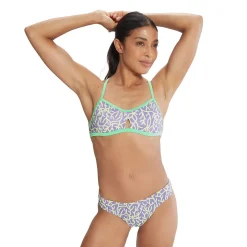 Printed Tie Back Keyhole Top