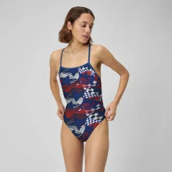 Printed Tri Back One Piece