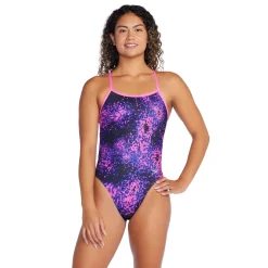 Printed Twist Back One Piece