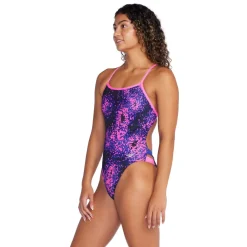 Printed Twist Back One Piece