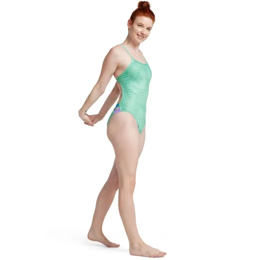Printed Twist Back One Piece