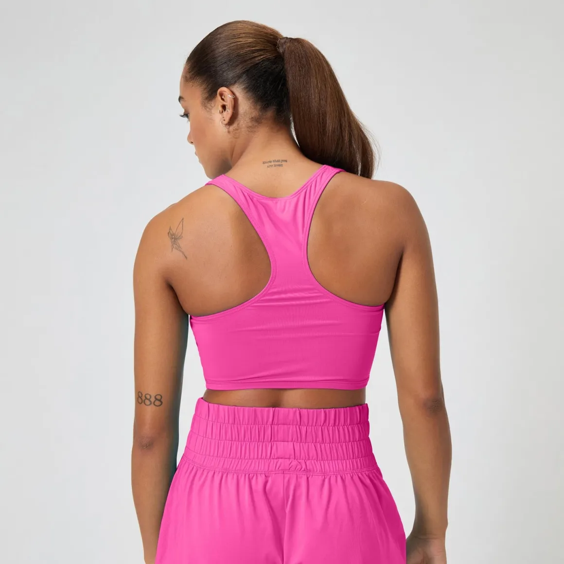 Regan Collection Solid Logo Crop Top