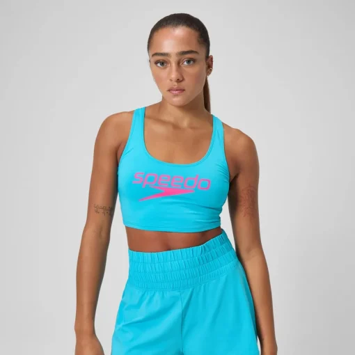 Regan Collection Solid Logo Crop Top