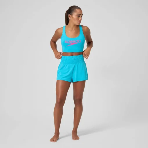 Regan Collection Solid Logo High Waist Short