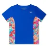 Short Sleeve Printed Splice Rashguard