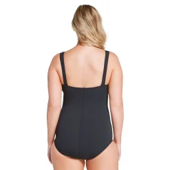 Solid Shirred Tank One Piece