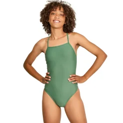 Solid T-Back One Piece