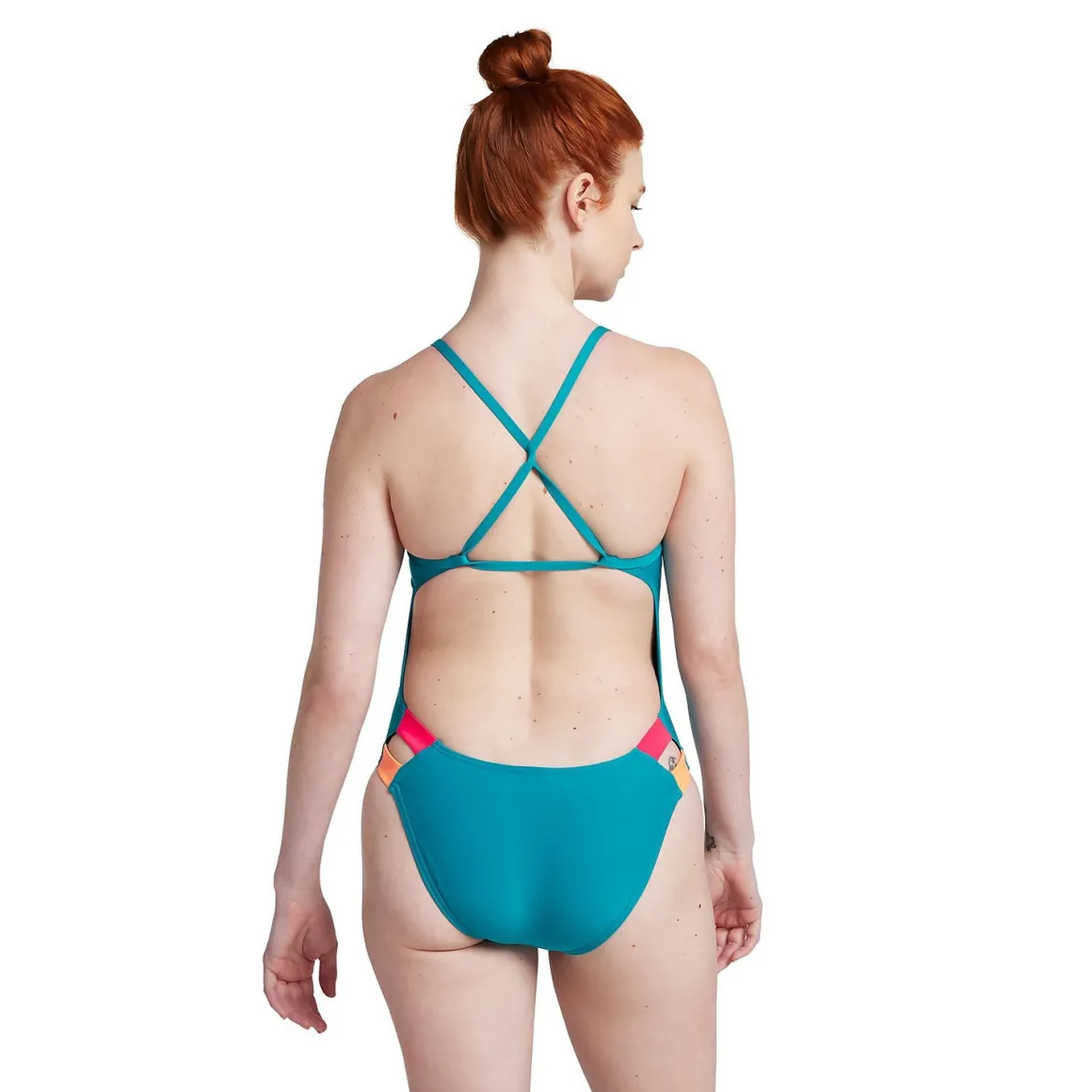 Solid Twist Back One Piece