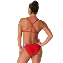Solid Twist Back One Piece