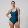 Texture Adjustable Thin Strap One Piece