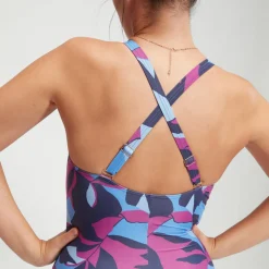 Women's Shaping Printed V Neck One Piece