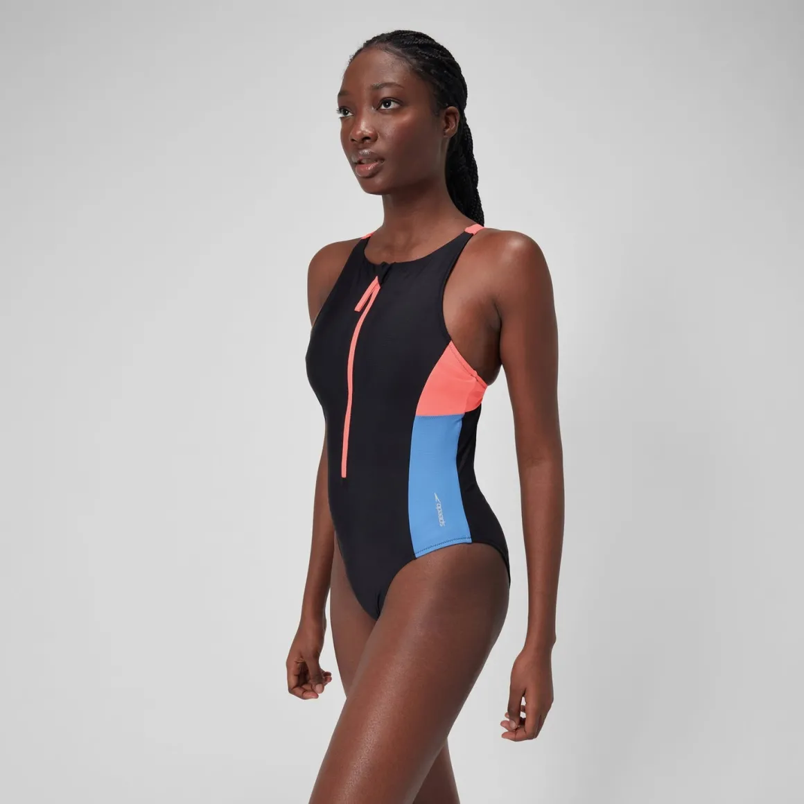 Zip Colorblock One Piece